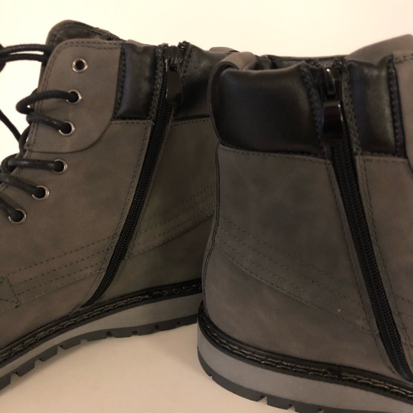 Harrison Myles Men’s Lace Up Zipper Boots Size 13 - Picture 5 of 5